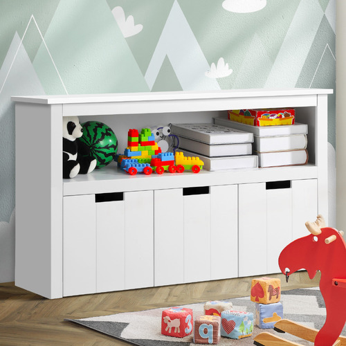 LivingFusion Kids Mika Bookshelf Toy Storage Temple Webster